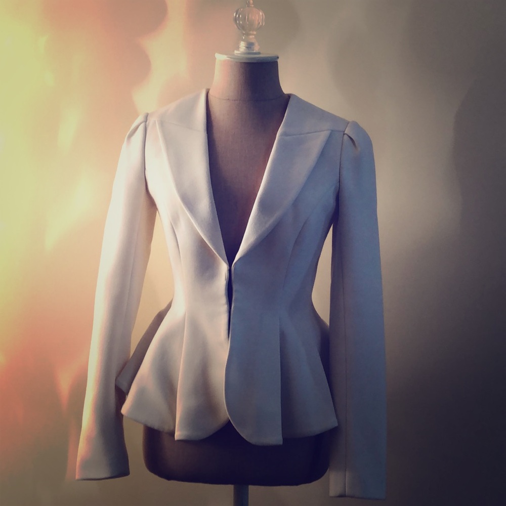 Bebe White Blazer